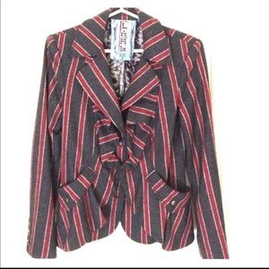 L.A.M.B striped wool blazer